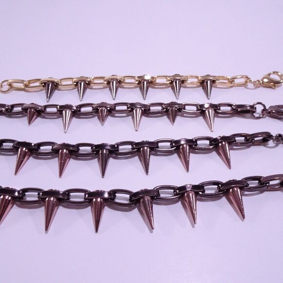 Joomi Lim Single Row Spike Bracelet Gold Rhodium NWOT 158 - Picture 7 of 8